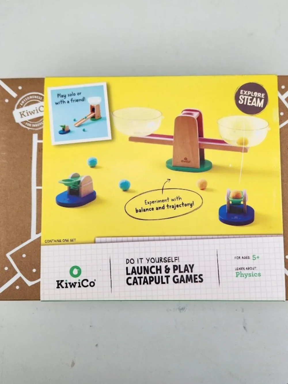 NEW KiwiCo Launch & Play Catapult Games STEM Science Kit Set Physics Launcher Ki